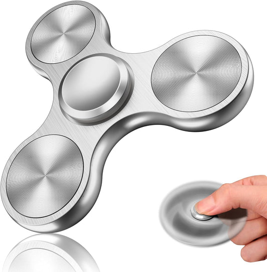 Fidget Spinners Toy, 3-8 Min Spins Time Stainless Steel Bearing Metal Fidget Spinner, EDC ADHD