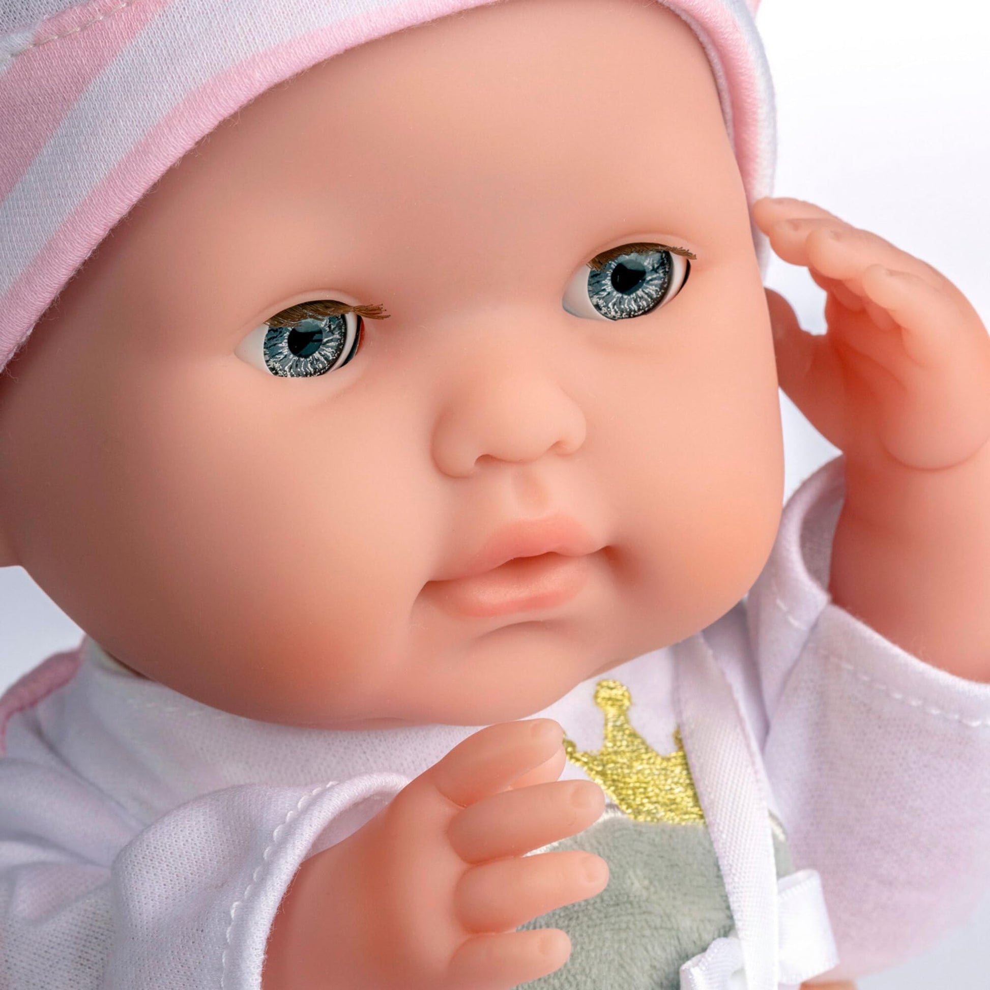 15" Realistic Soft Body Baby Doll with Open/Close Eyes | JC Toys - Berenguer Boutique | 10 Piece