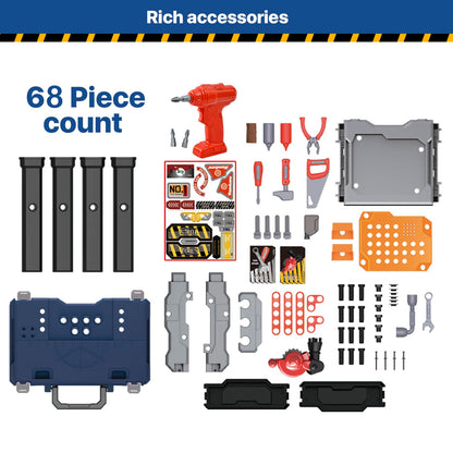 MUGEYMYD Kids Tool Bench Set with Electric Drill and Realistic Tool