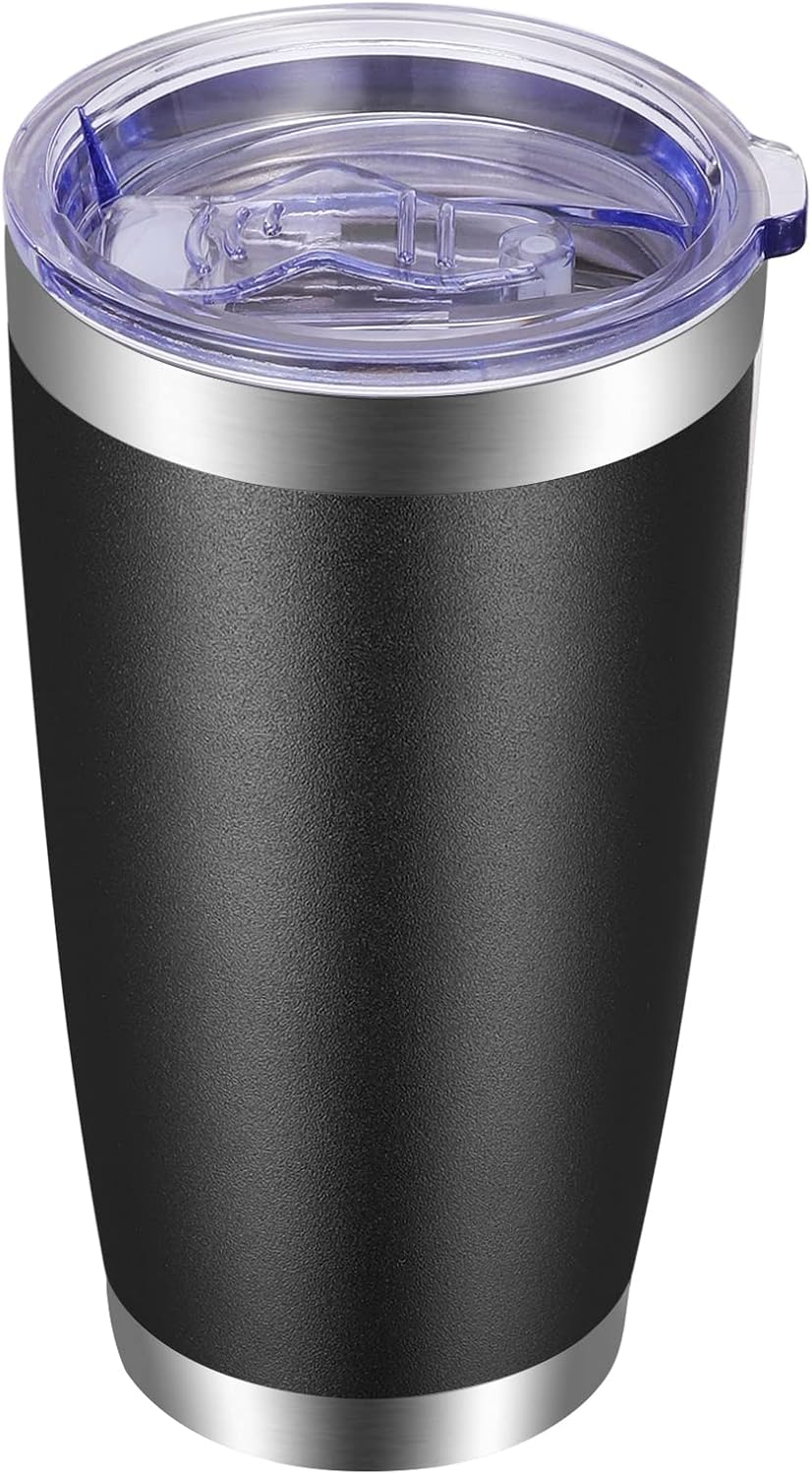 VEGOND 20oz Tumbler with Lid and Straw Stainless Steel Tumbler Cup Vacuum Insulated Double Wall