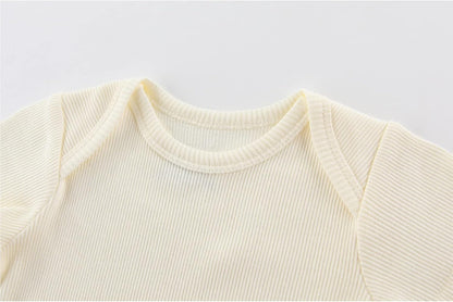 Newborn Baby Short Sleeve Bodysuit Cotton One-Piece Baby Clothes 5-Pack, 0-12 Months