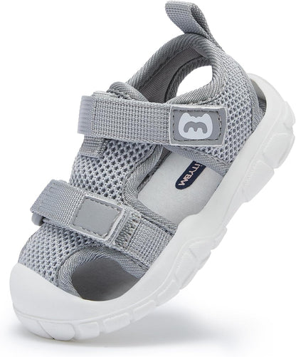 BMCiTYBM Baby Boy Girl Closed Toe Summer Sandals Lightweight Shoes Infant Non-Slip First Walking