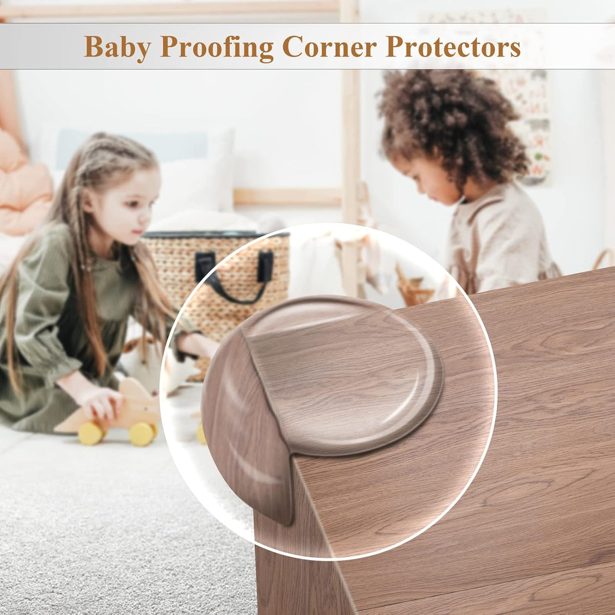 24 Pack Corner Protectors Baby, Clear Corner Guards Furniture Corner & Edge Safety Bumpers Stop