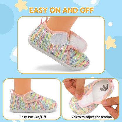 FEETCITY Toddler Walking Shoes Slip On Toddler Shoes Boys Girls Kids Sports Sneakers Casual School