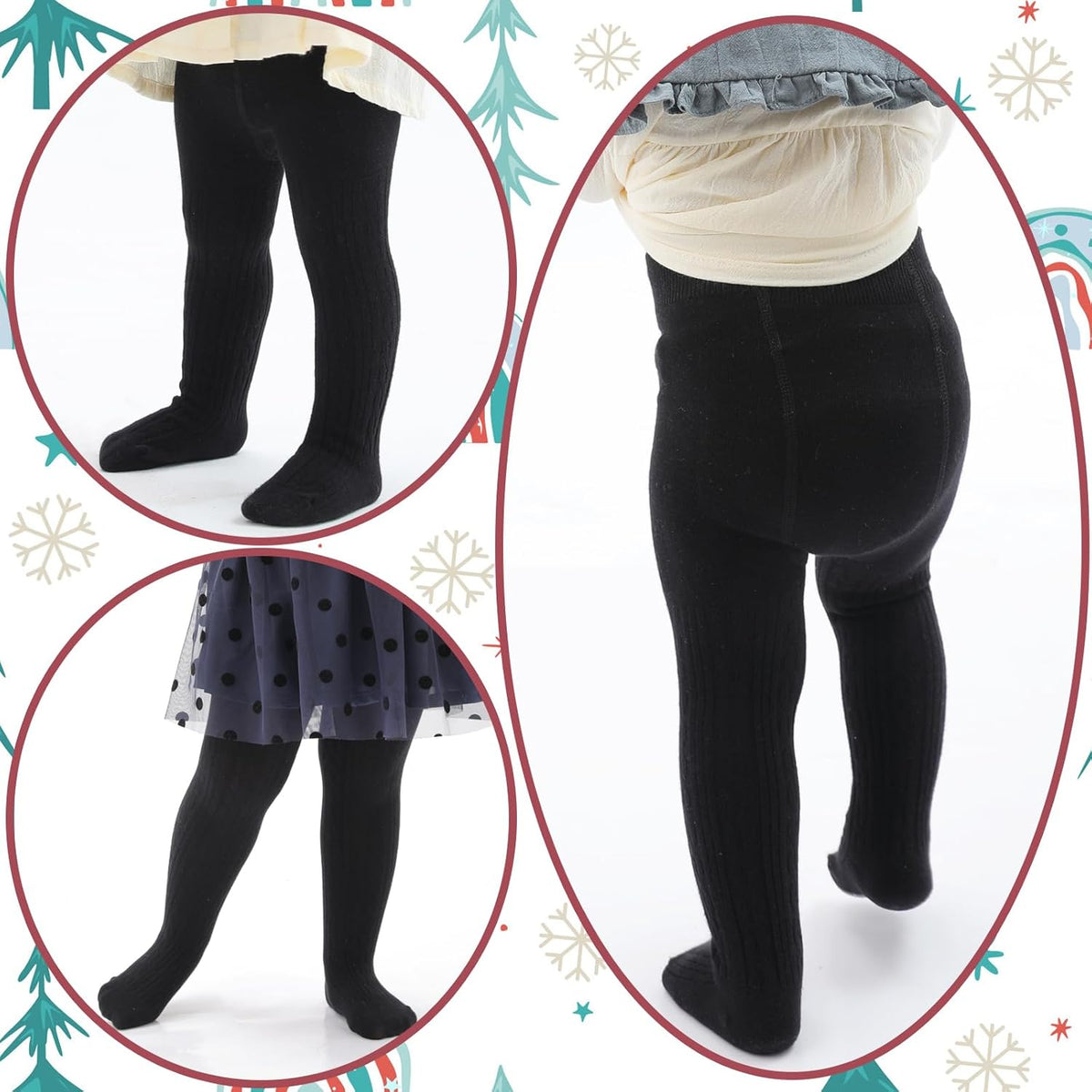 Mini angel Baby Tights Toddler Girl Tights Seamless Cable Knit Leggings Soft Cotton Stockings