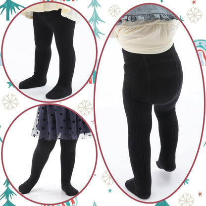 Mini angel Baby Tights Toddler Girl Tights Seamless Cable Knit Leggings Soft Cotton Stockings
