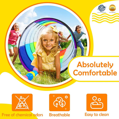 Kids Play Tunnel Tent for Toddlers, Colorful Pop Up Crawl Tunnel Toy for Baby or Pet with