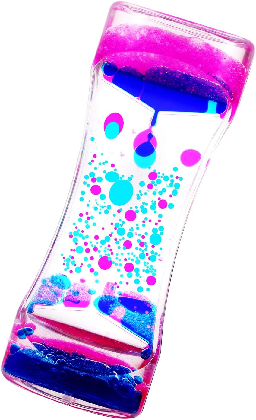 YUE MOTION Liquid Motion Bubbler - Calming Toys for Kids and Adults - Liquid Hourglass - Handheld