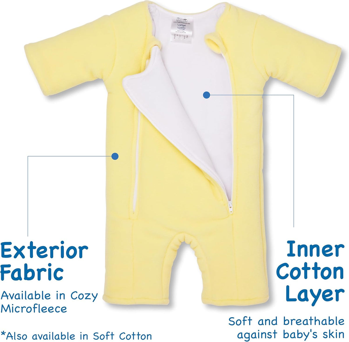 Magic Sleepsuit Baby Merlin's Microfleece Baby Swaddle Transition Product - Soft and Cozy Design