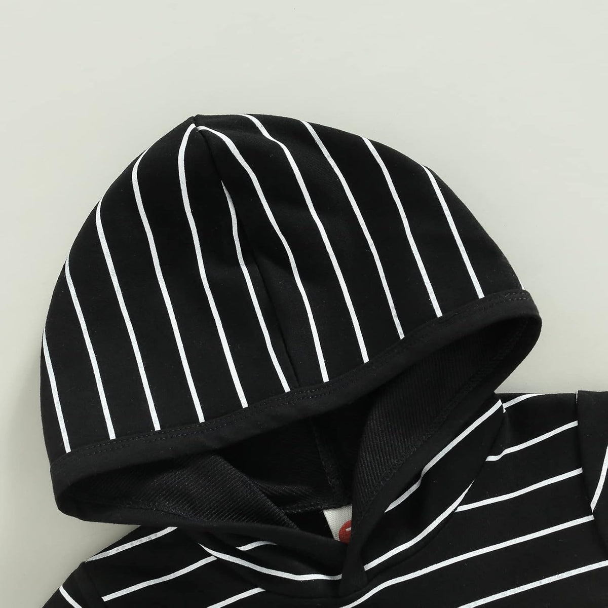 Toddler Baby Boy Summer Hooded Outfit Contrast Color Short Sleeve T Shirt Top Elastic Shorts Summer