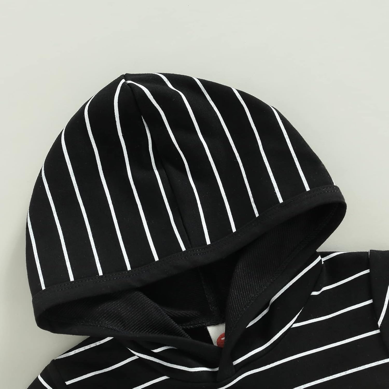 Toddler Baby Boy Summer Hooded Outfit Contrast Color Short Sleeve T Shirt Top Elastic Shorts Summer