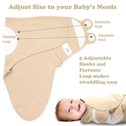 Bublo Baby Organic Preemie Swaddles 4-7 lbs - 3-Pack Premature Babies Swaddle Sleep Sack