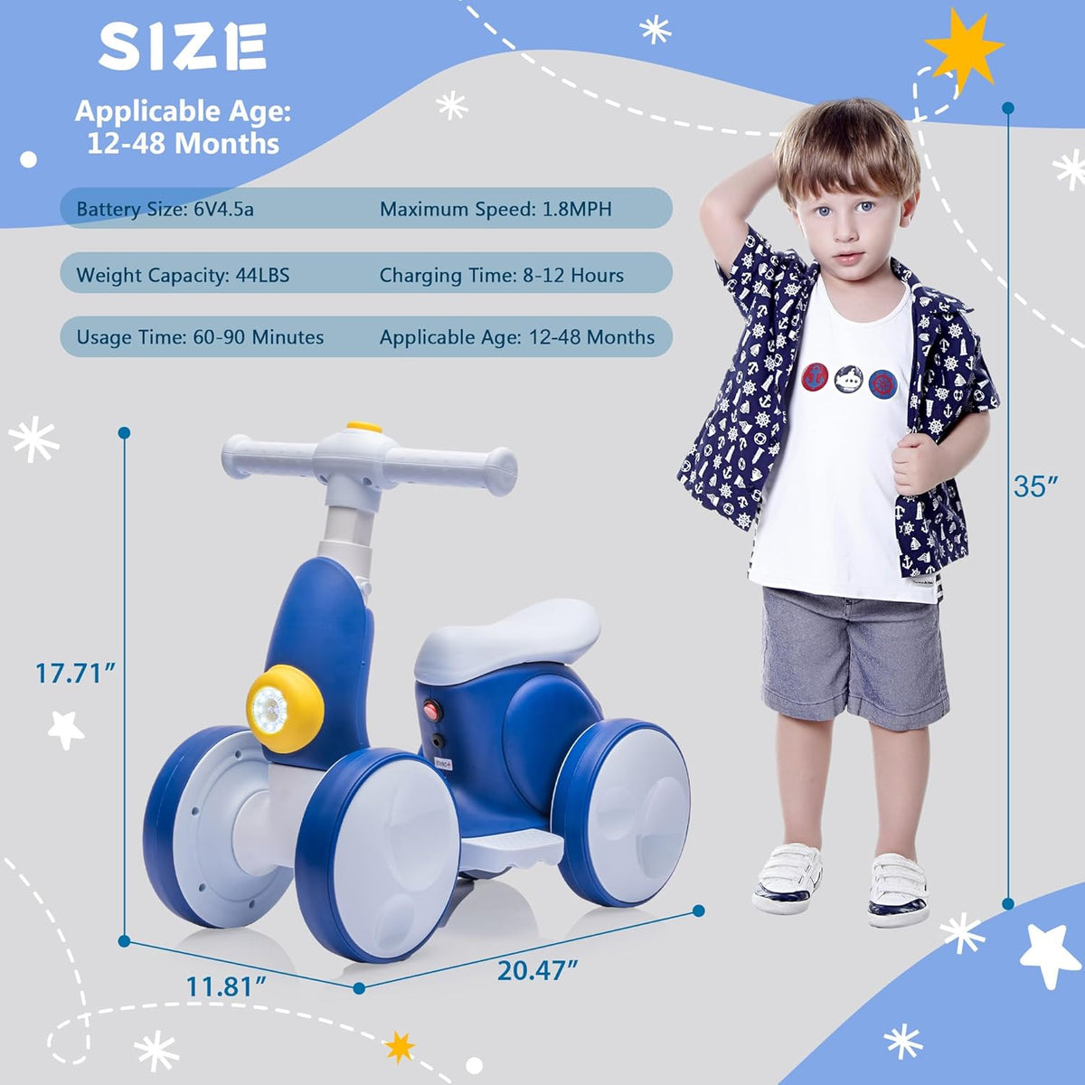 6V Electric Baby Balance Bike with Bubble Machine,4 in 1 Toddler Balance Bike w/Remote Control for
