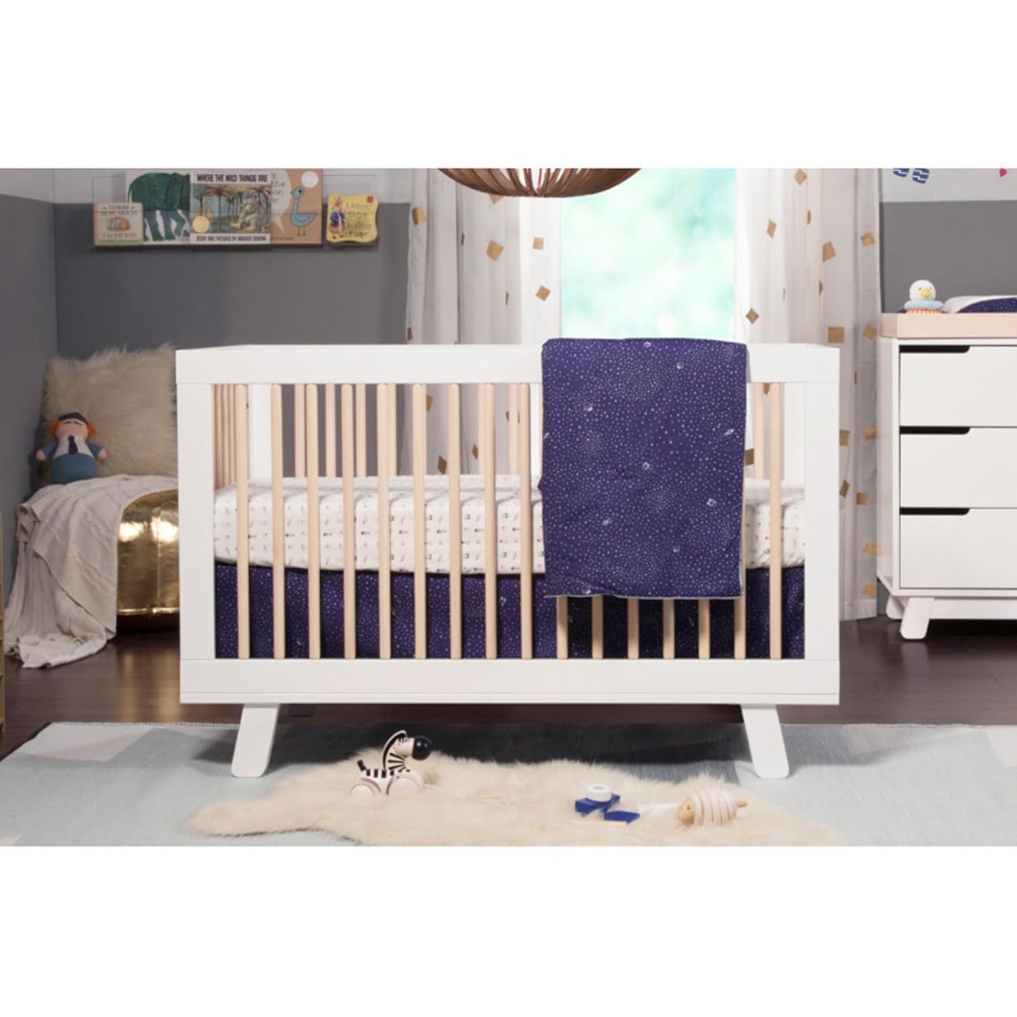 Babyletto Hudson 3-in-1 Convertible Baby Crib - GREENGUARD Gold Certified - Convertible Crib to