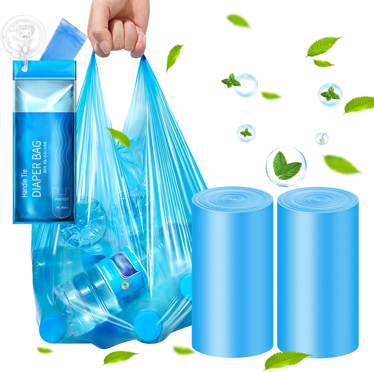Large Adult Diaper Disposal Bags (18?™’x23?™â€?,96 Pcs, Fresh Scented, Elderly Waste Disposal, Baby