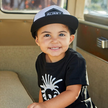 Baby Hats - Baseball Hat, Newborn Youth Flat Brim Mesh Trucker Surf Skate Bubba Bro Fitted Beach