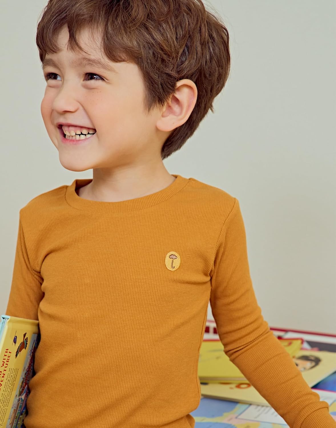 moimoln Pajamas Set 6M-5Y Solid Ribbed Unisex Baby & Toddler, Soft Viscose, Snug-Fit, Everyday
