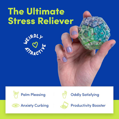 Speks Geode Sphere Magnetic Fidget Toy for Adults | Quiet Adult Sensory Toy for Stress Relief &