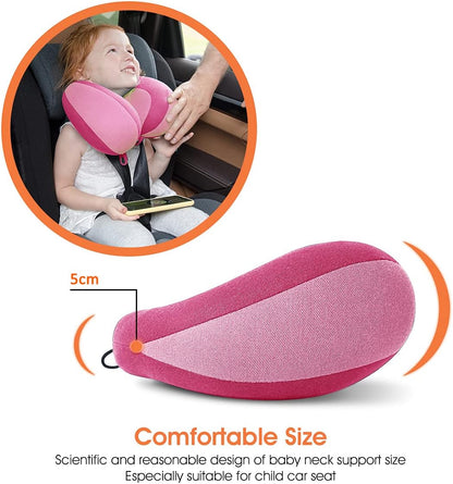 INFANZIA Kids Chin Supporting Travel Neck Pillow, Helps Support Head and Neck, Comfortably Designed