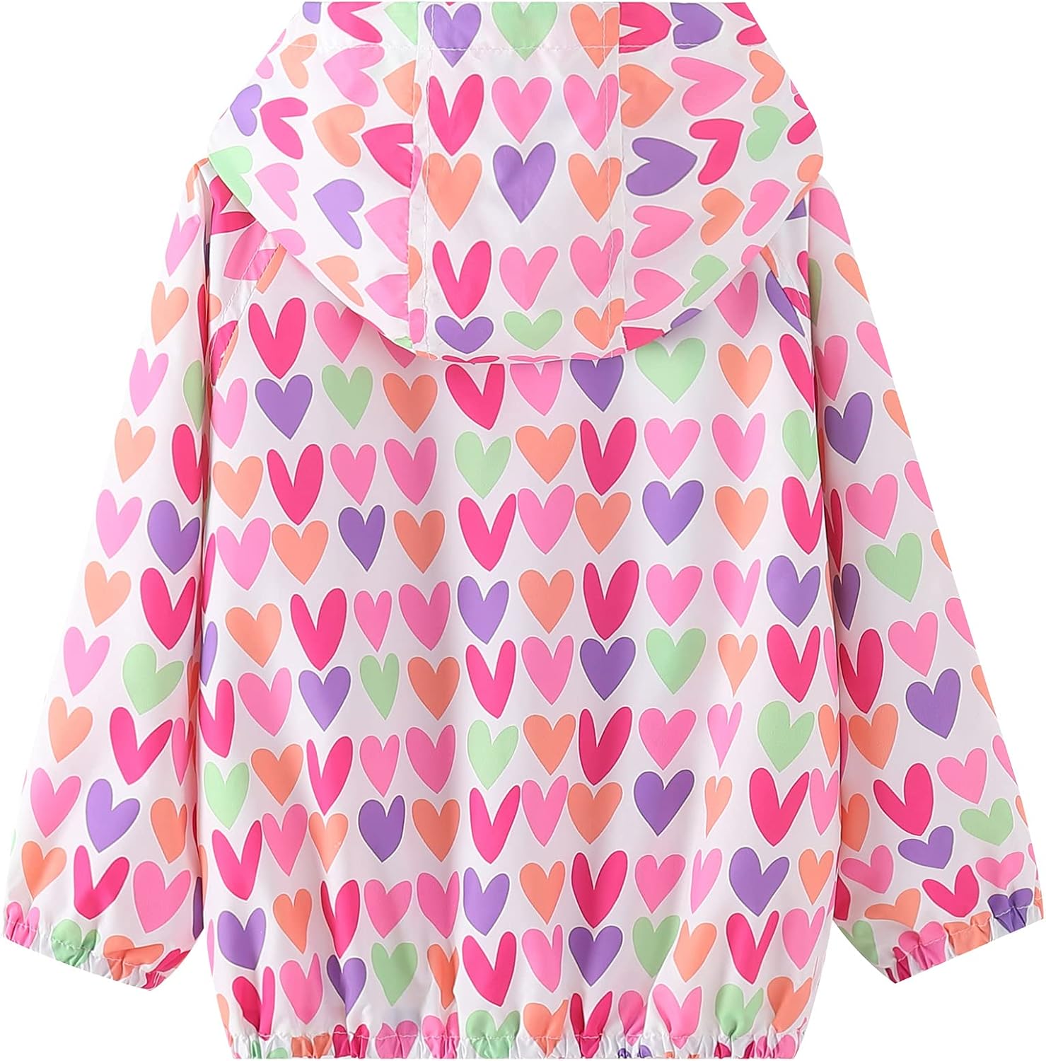 WELAKEN Lightweight Jacket for Girls Kids & Toddler II Girls' Print Water-Resistant Jacket