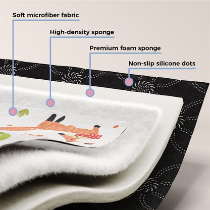 Baby Play Mat 50x50 Playpen Mat Upgraded Thicker Baby Floor Play Mat Cushioned Anti- Slip Crawling