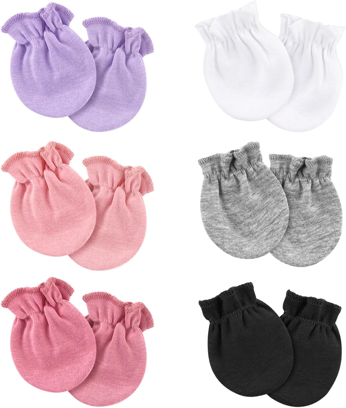 Newborn Baby Mittens No Scratch Cotton Elastic Wrist Gloves Infant Toddler Mittens for Baby Boy