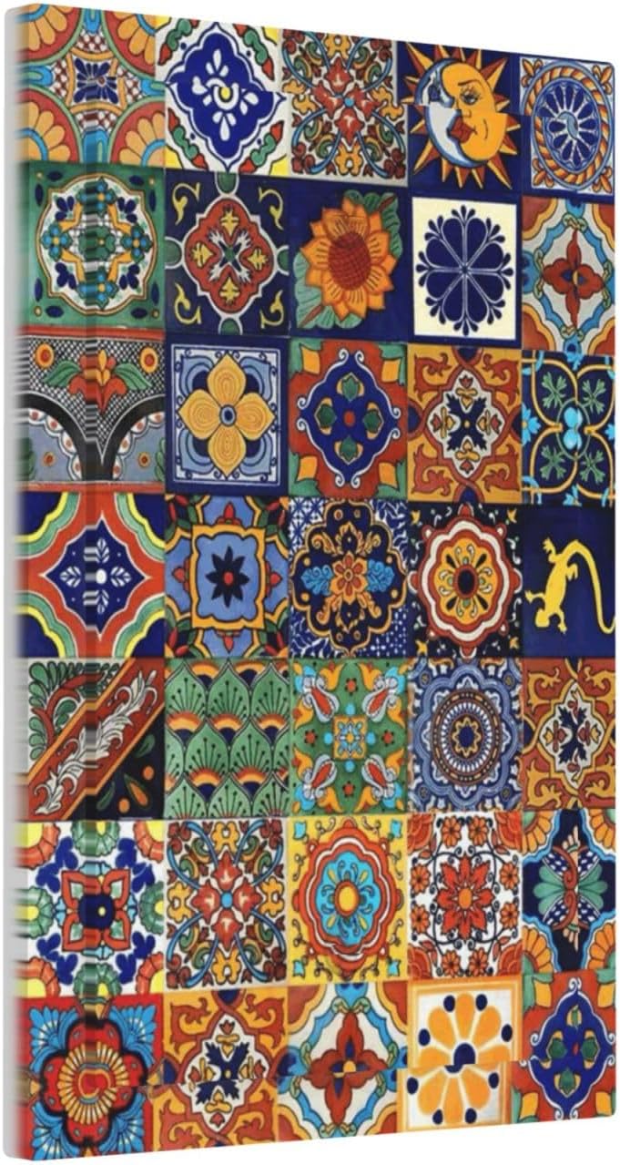 Talavera Mexican Tiles Traditional Color Decoration Print Light Switch Cover Plate 1 Gang No Device
