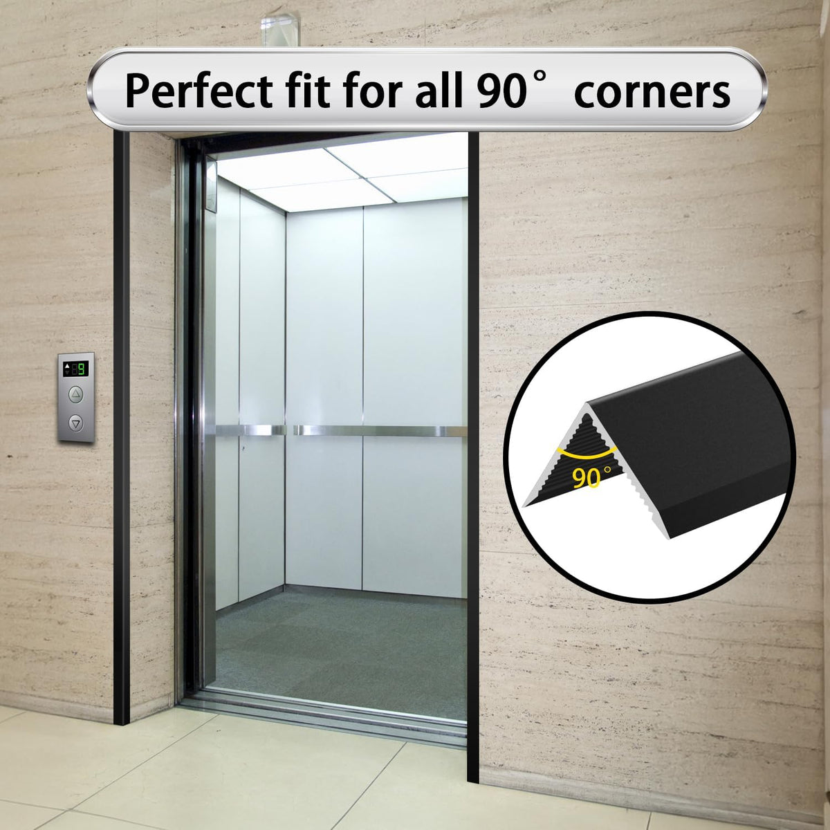 Aluminum Alloy Metal Corner Protector 10PCS Wall Corner Protector 0.6x0.6x48 inches Corner Trim