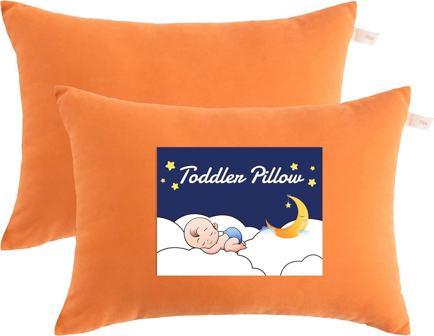 NTBAY Toddler Pillows, Down Alternative 13"x18" Pillows, Machine Washable - Soft and Breathable