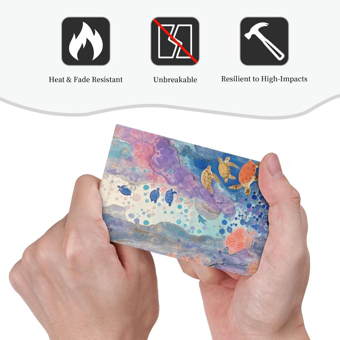 Turtle Coral Fish Watercolor Colorful Underwater World Light Switch Cover Plate 1 Gang No Device