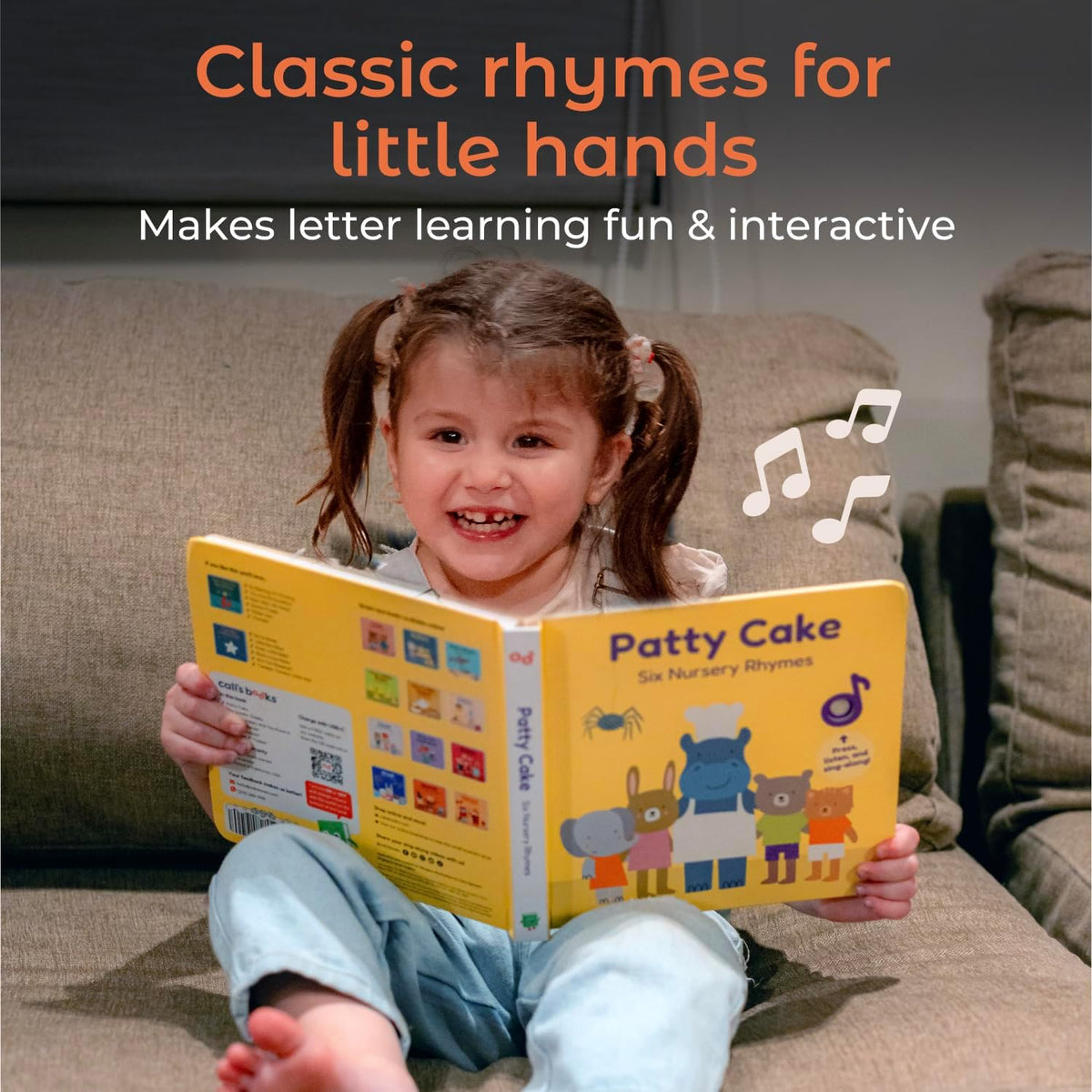 Cali's Books Patty Cake Nursery Rhymes. Interactive Books for 1 Year Old. Sound Book for Toddlers
