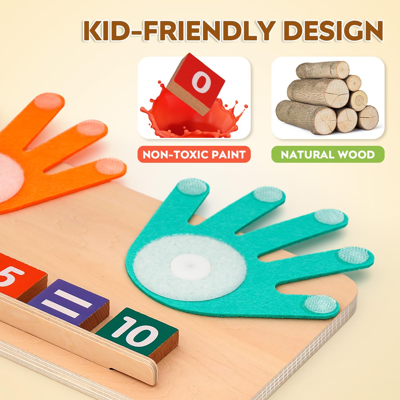 MOTREE Preschool Math Manipulatives Learning Toys for Toddlers 2-4