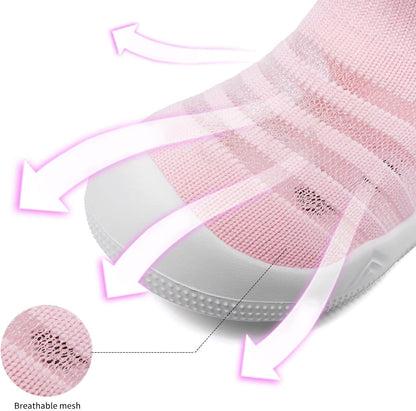 Eashi Baby Boy Girl Non-Skid Indoor Infant Walking Shoes Breathable Warm Elastic Sock Shoes with