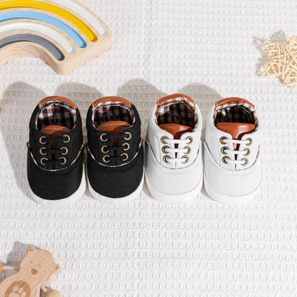 Morbido Infant Baby Boys Girls Canvas Sneaker Toddler Slip On Anti Skid Newborn First Walkers Candy