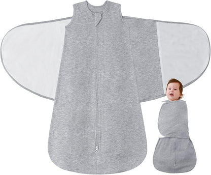 Baby Swaddle Sleep Sack 1.0 Tog 3-in-1 Cotton Baby Swaddle Blanket Wrap for Newborns 6-12 Months