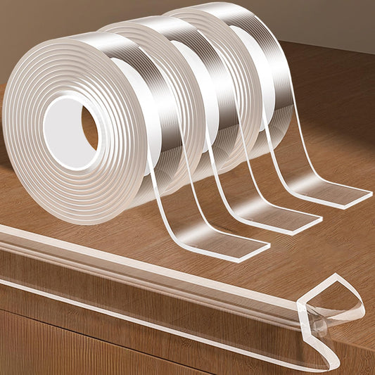 Edge Protector Strip for Furniture,Table Corner Protectors,0.8in x 9.84Ft,3 Rolls,Cabinet