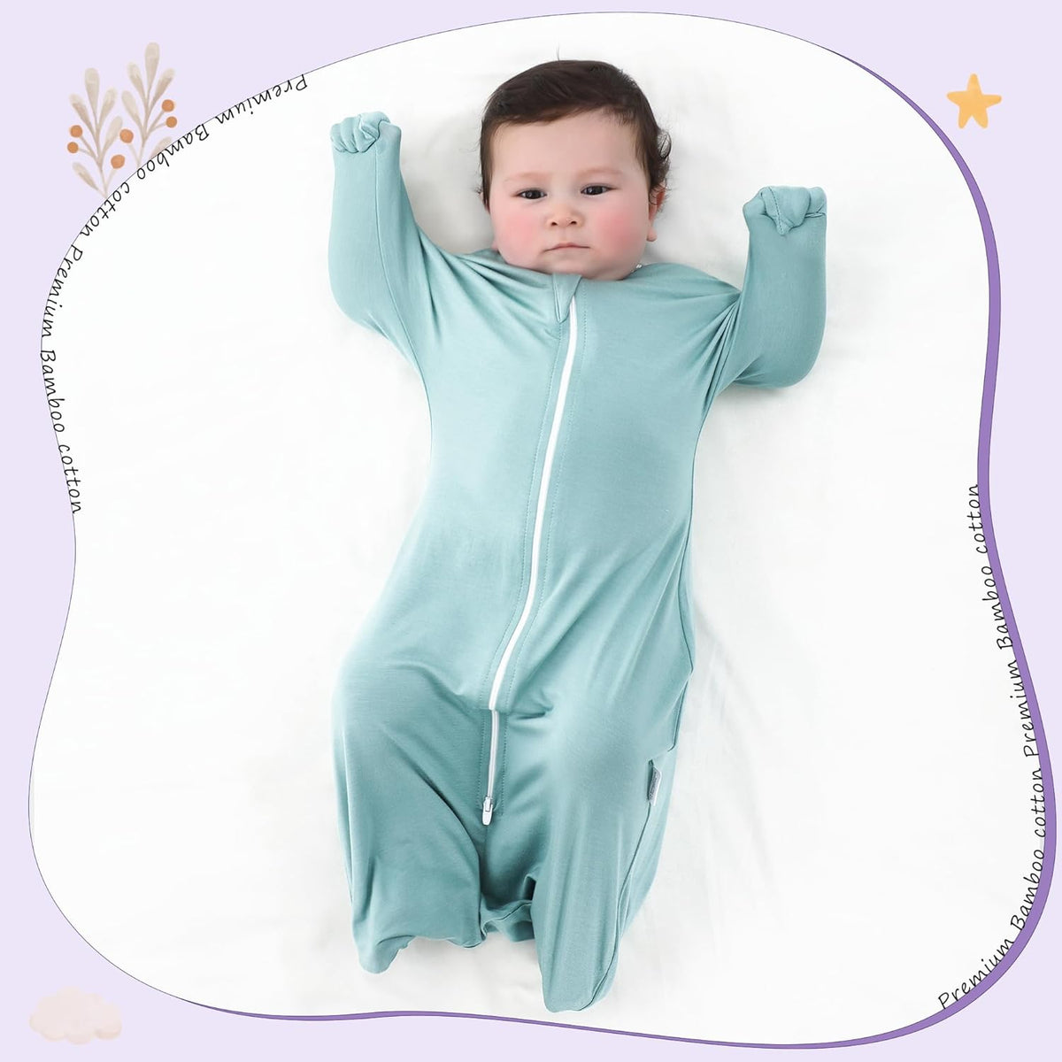 PuppyPaws Baby Sleep Sack 2-Pack Set, Transitional Swaddle, Sleep Sack 3-6 Months, Wearable Blanket