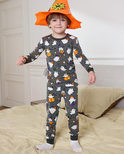 Bamboo Viscose Toddler Pajamas Boys Girls Baby 12M-8Y Pjs Sets Kids 2pcs Snug fit Long-Sleeve
