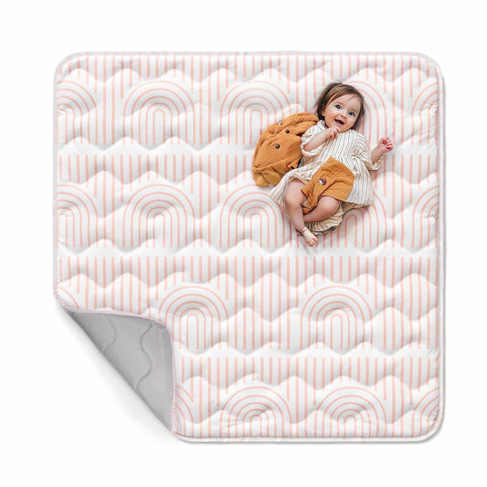 Mallify Baby Play Mat 50"x50", Non-Slip Baby Mat for Floor, Soft Thicker Playpen Mat, Portable