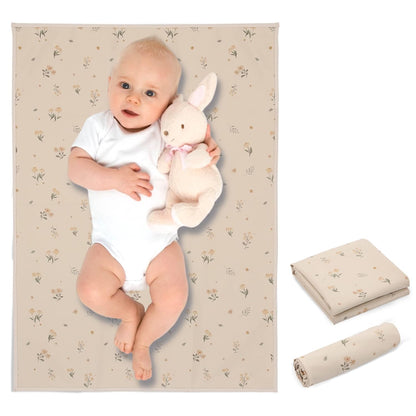 Vegan Leather Baby Changing Mat - Wipeable Portable Changing Pad, Foldable Travel Changing Mat for