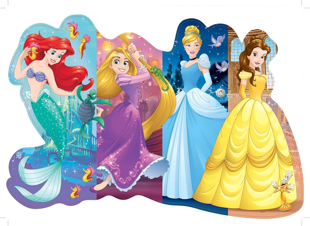 Ravensburger - Disney Pretty Princesses - 24 Piece Jigsaw Floor Puzzle - Belle, Cinderella, Ariel