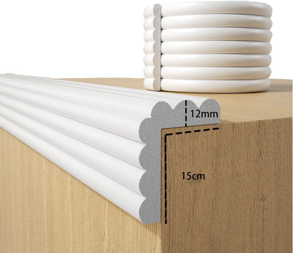 Baby Proofing Wall Corner Protector,Edge Guard Corner Protector,6.56ft Thinken Soft Corner