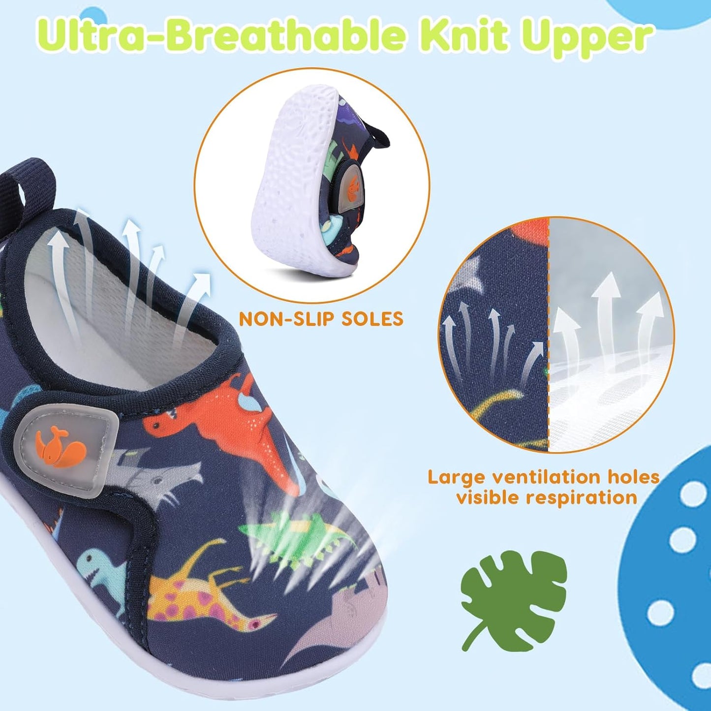 FEETCITY Baby Boys Girls First Walking Shoes Infant Sneakers Crib Shoes Breathable Lightweight Slip