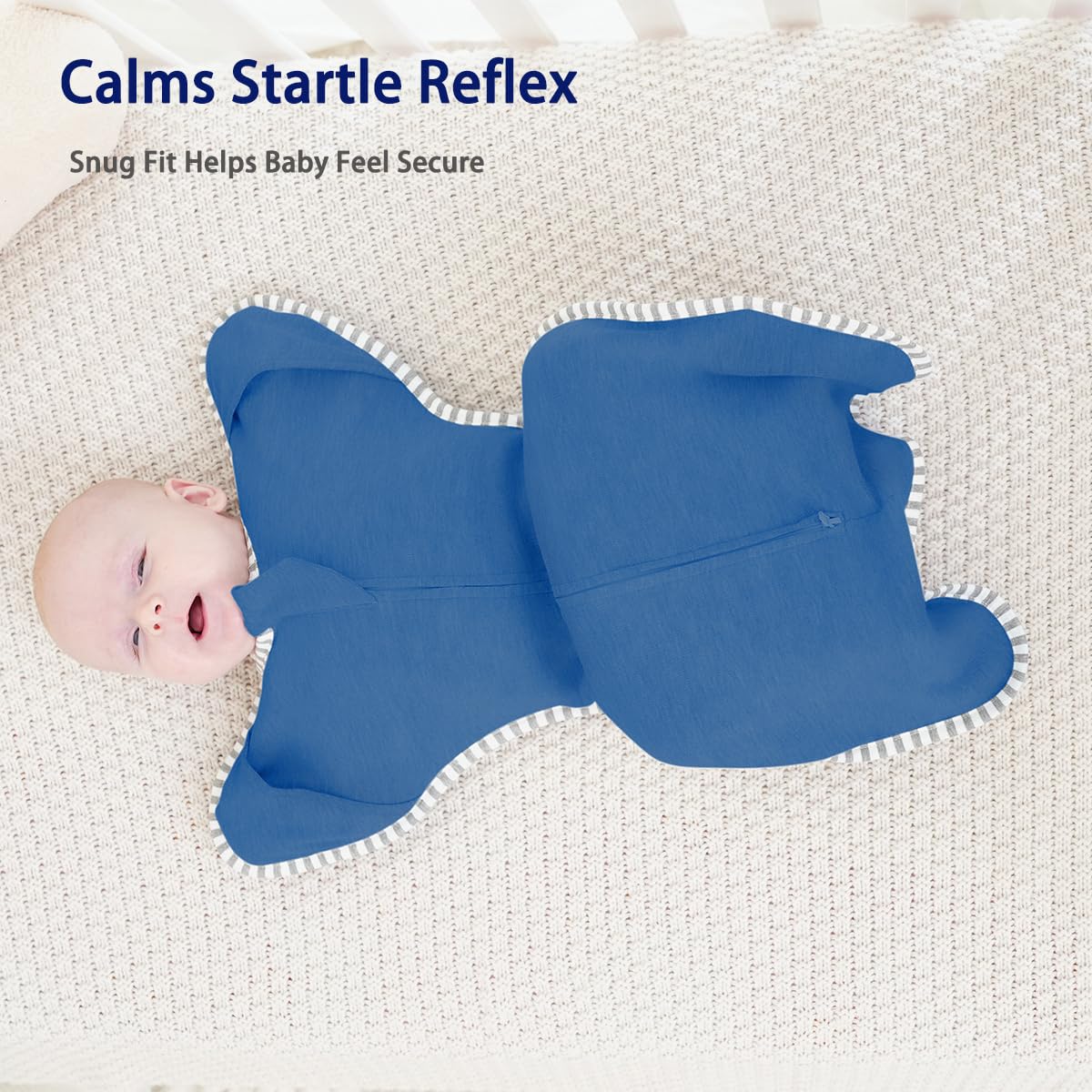 Transitional Swaddle 6-9 Months Baby Wearable Blanket, 2-Pack Infant Sleep Sack Arms up Swaddles