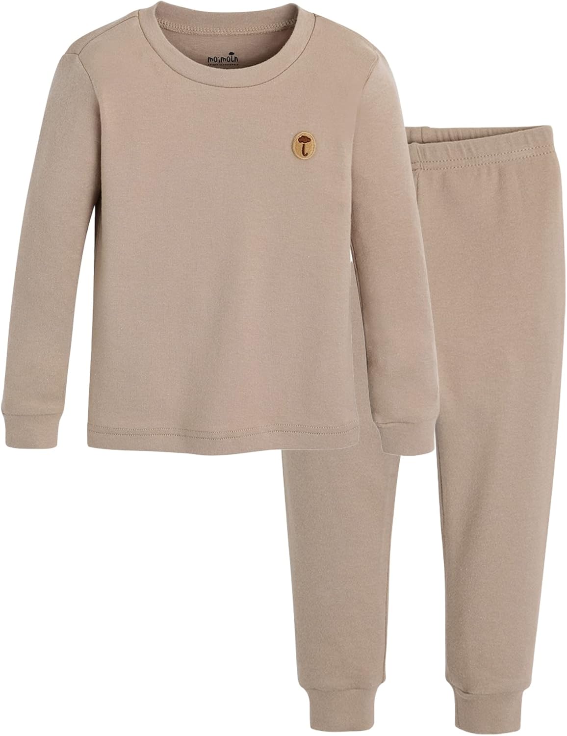 moimoln 6M-8Y Modal Cotton Solid Soft Breathable Baby Toddler Boys Girls Snug fit Pjs Long Sleeve