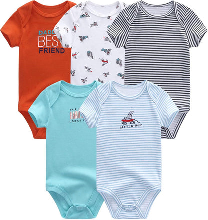 Newborn Layette Gift Set Bodysuits Pants for Baby Girl and Boy 24 Piece 100% Cotton Essentials and