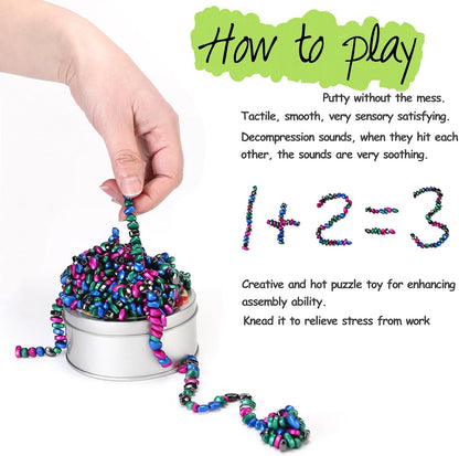 550pcs Multicolor 4 in 1 Magnet Balls Desk Toys for Adults, Ferrite Crags Magnetic Putty Desk