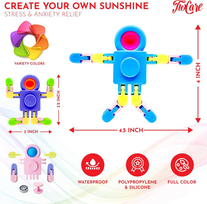 12 Pack Pop Fidget Spinners Party Favors Supplies Prizes for Kids Adults,Sensory Fidget Toys
