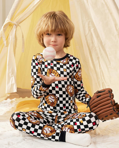 Bamboo Viscose Toddler Pajamas Boys Girls Baby 12M-8Y Pjs Sets Kids 2pcs Snug fit Long-Sleeve