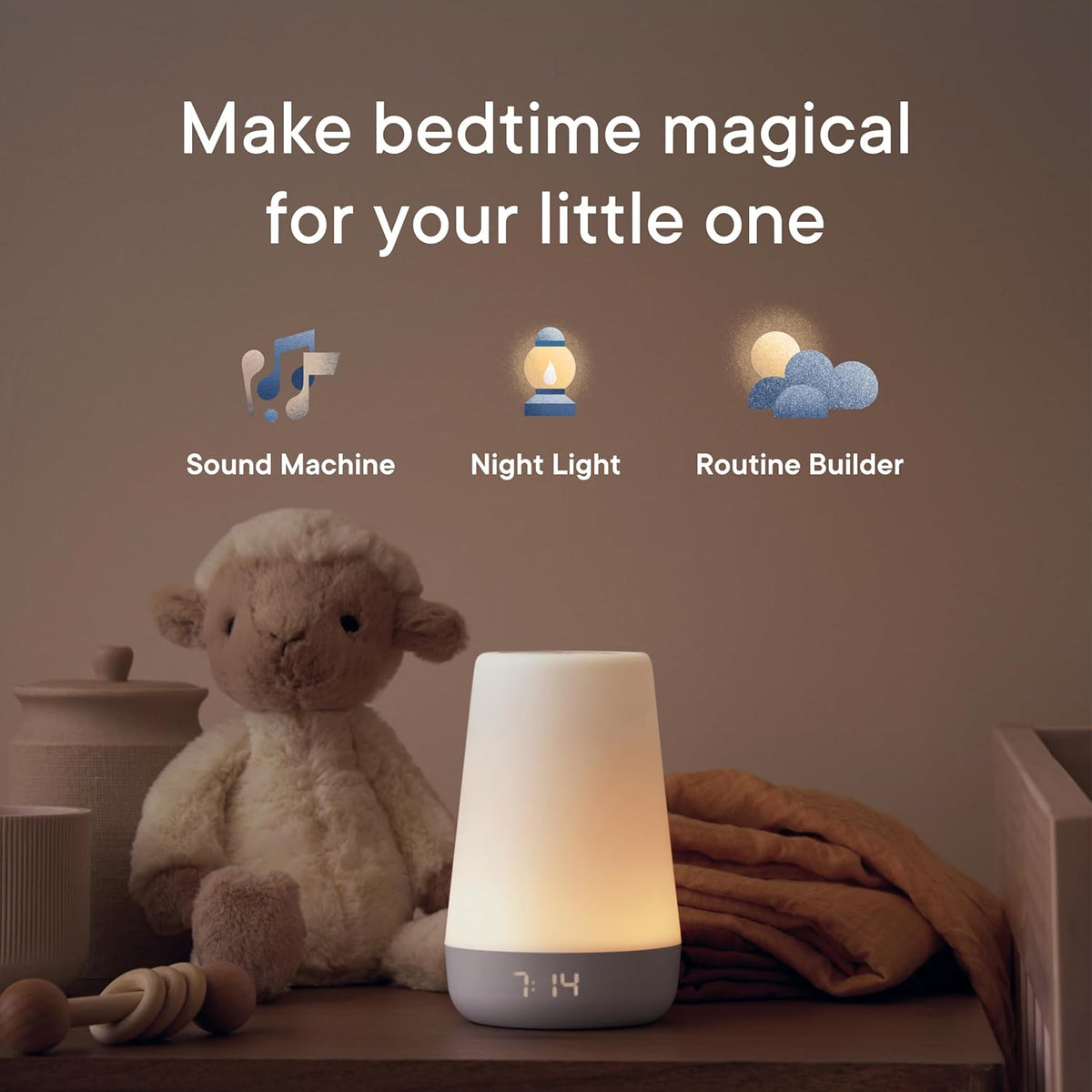 Hatch Rest Baby Sound Machine, Night Light | 2nd Gen | Registry Essential, Sleep Trainer, Routine